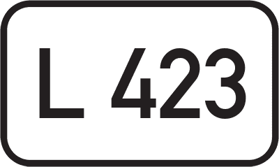 Straßenschild Landesstraße L 423