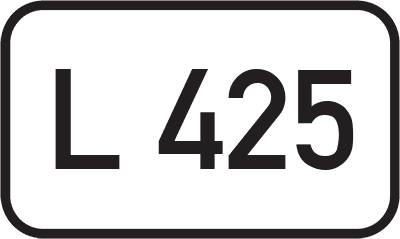 Straßenschild Landesstraße L 425