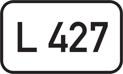 Straßenschild Landesstraße L 427