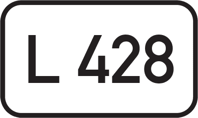 Straßenschild Landesstraße L 428