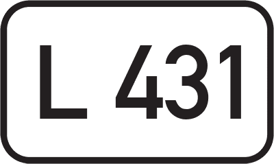 Straßenschild Landesstraße L 431