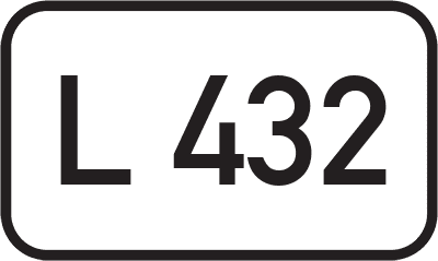 Straßenschild Landesstraße L 432