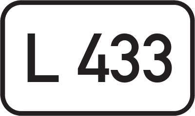 Straßenschild Landesstraße L 433