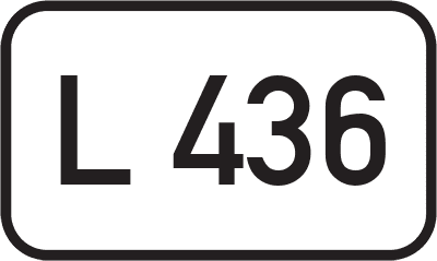 Straßenschild Landesstraße L 436