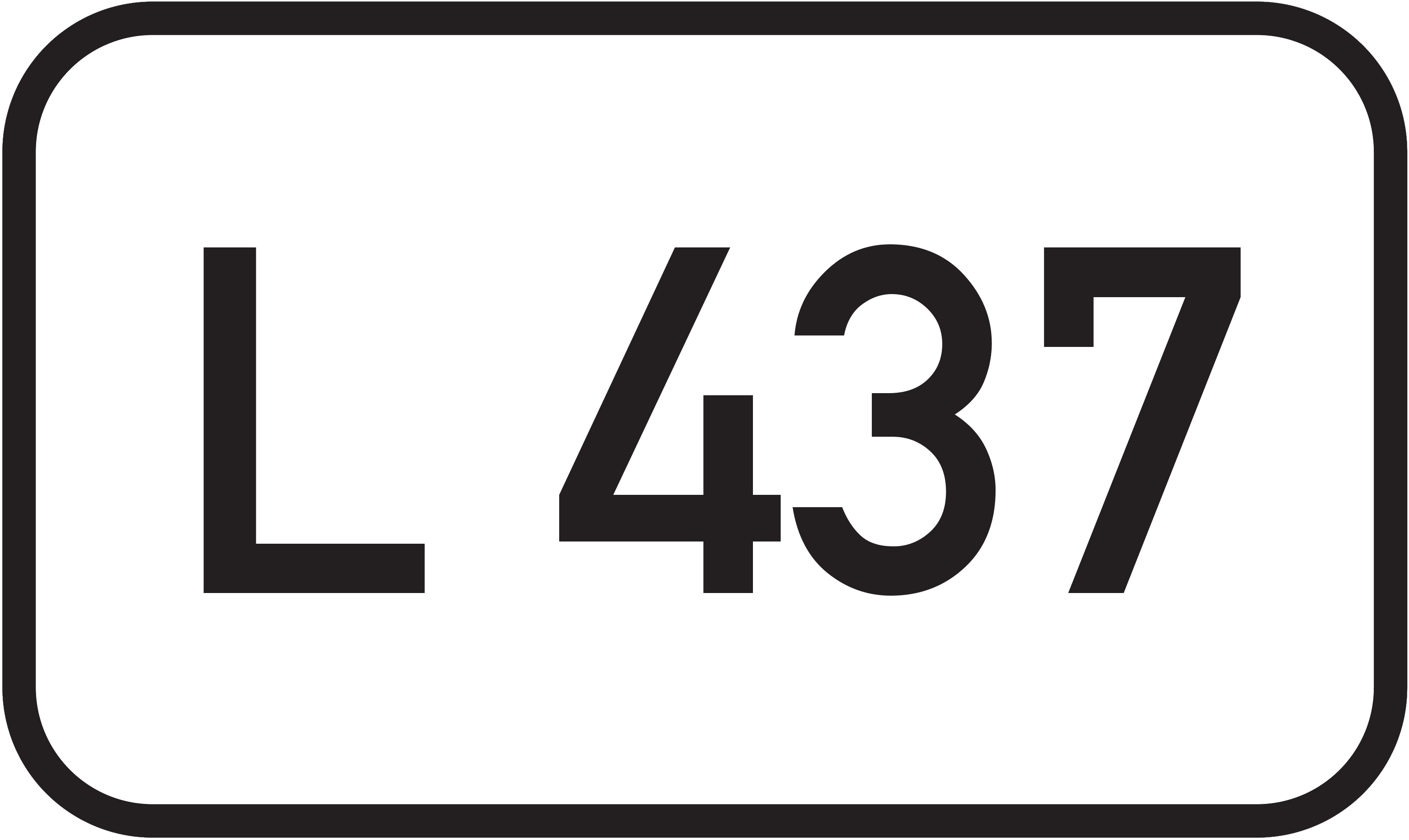 Straßenschild Landesstraße L 437