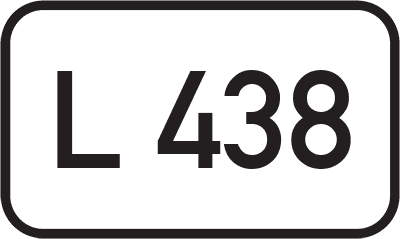 Straßenschild Landesstraße L 438