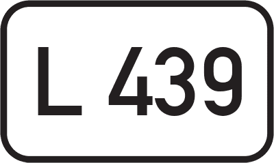 Straßenschild Landesstraße L 439