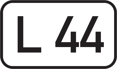 Straßenschild Landesstraße L 44