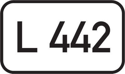 Straßenschild Landesstraße L 442