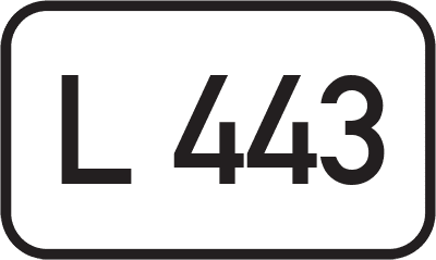 Straßenschild Landesstraße L 443