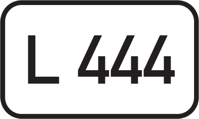 Straßenschild Landesstraße L 444
