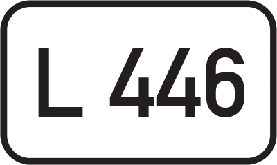 Straßenschild Landesstraße L 446