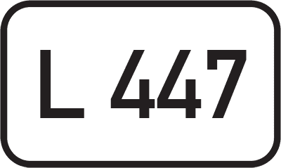 Straßenschild Landesstraße L 447