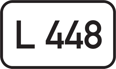 Straßenschild Landesstraße L 448