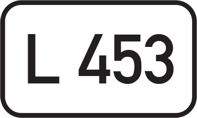 Straßenschild Landesstraße L 453