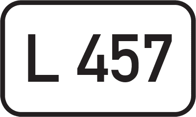 Straßenschild Landesstraße L 457