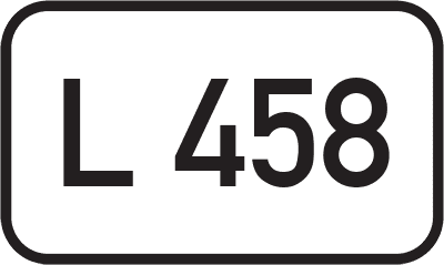 Straßenschild Landesstraße L 458