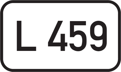 Straßenschild Landesstraße L 459