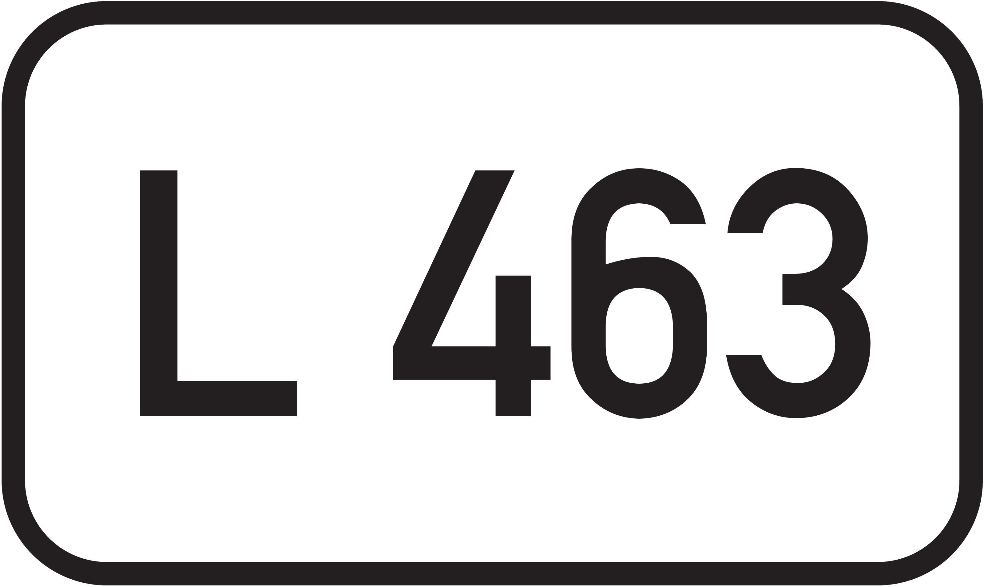 Straßenschild Landesstraße L 463