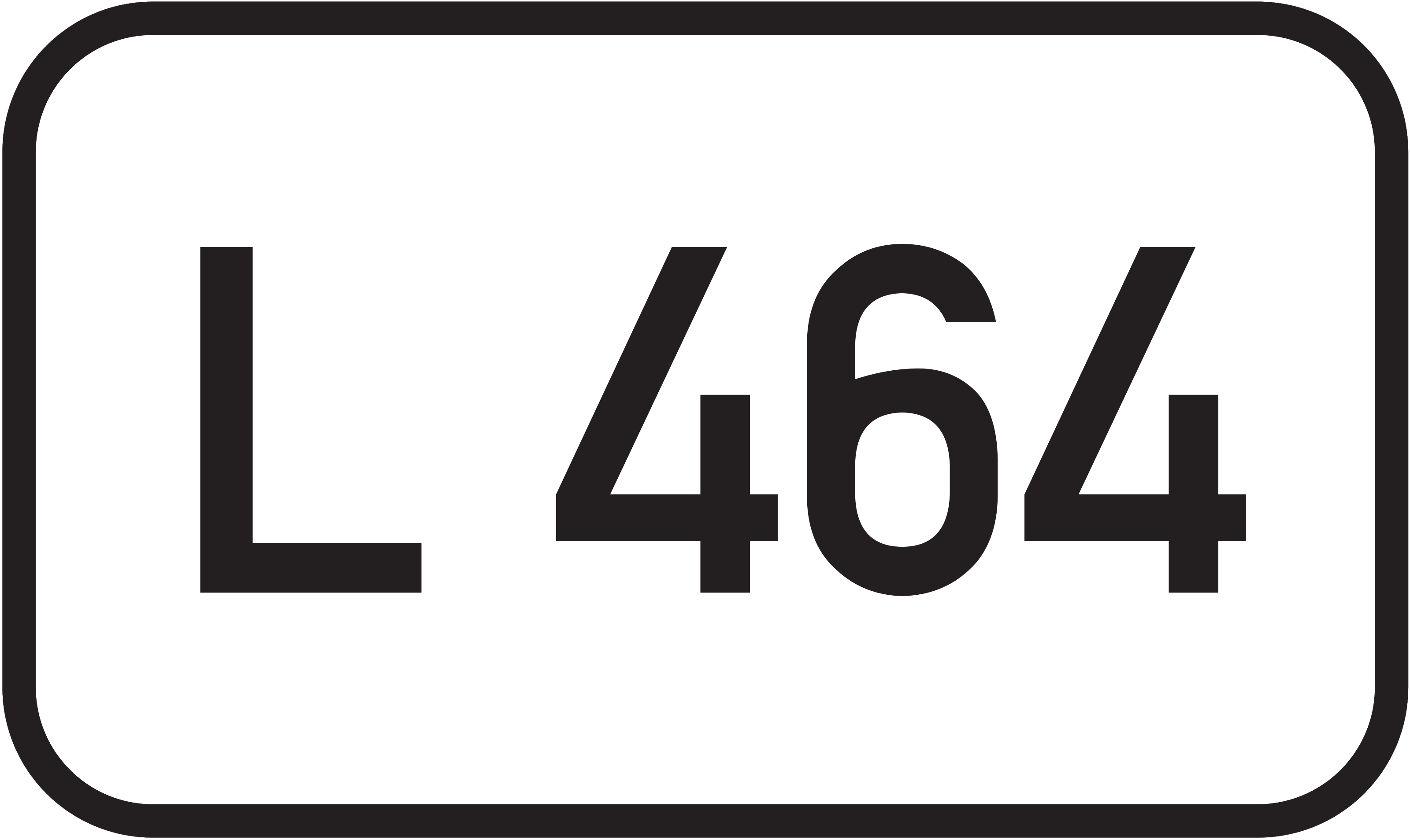 Straßenschild Landesstraße L 464