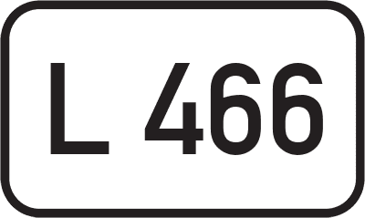Straßenschild Landesstraße L 466