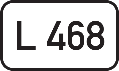 Straßenschild Landesstraße L 468