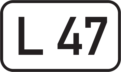 Straßenschild Landesstraße L 47