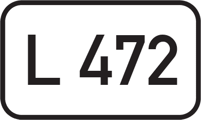 Straßenschild Landesstraße L 472