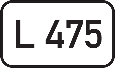 Straßenschild Landesstraße L 475