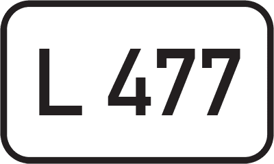 Straßenschild Landesstraße L 477