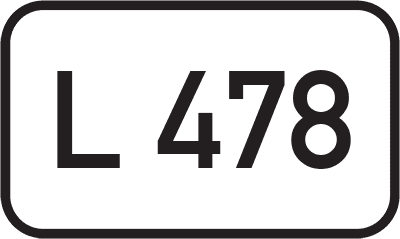 Straßenschild Landesstraße L 478