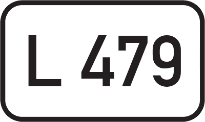 Straßenschild Landesstraße L 479