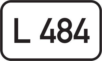 Straßenschild Landesstraße L 484