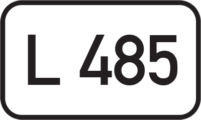 Straßenschild Landesstraße L 485