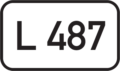Straßenschild Landesstraße L 487