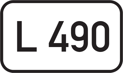 Straßenschild Landesstraße L 490