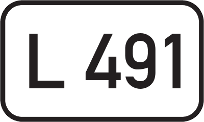 Straßenschild Landesstraße L 491
