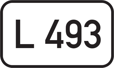 Straßenschild Landesstraße L 493