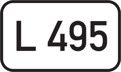 Straßenschild Landesstraße L 495