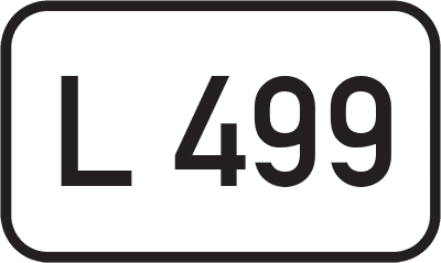 Straßenschild Landesstraße L 499
