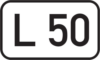 Straßenschild Landesstraße L 50