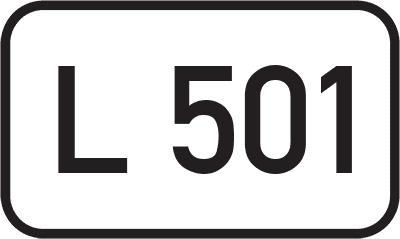 Straßenschild Landesstraße L 501