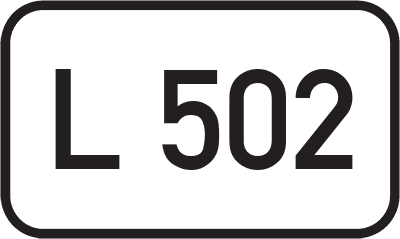 Straßenschild Landesstraße L 502