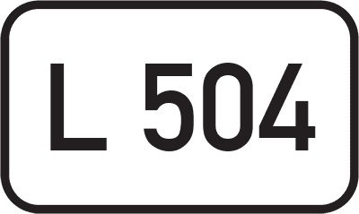 Straßenschild Landesstraße L 504