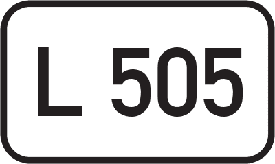 Straßenschild Landesstraße L 505