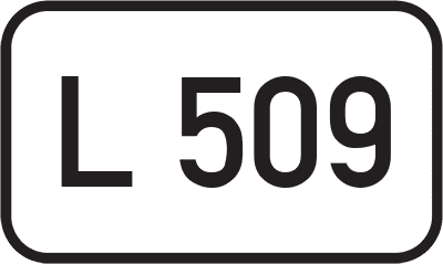 Straßenschild Landesstraße L 509