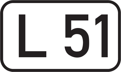 Straßenschild Landesstraße L 51