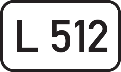 Straßenschild Landesstraße L 512
