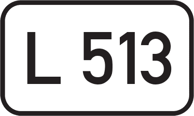 Straßenschild Landesstraße L 513