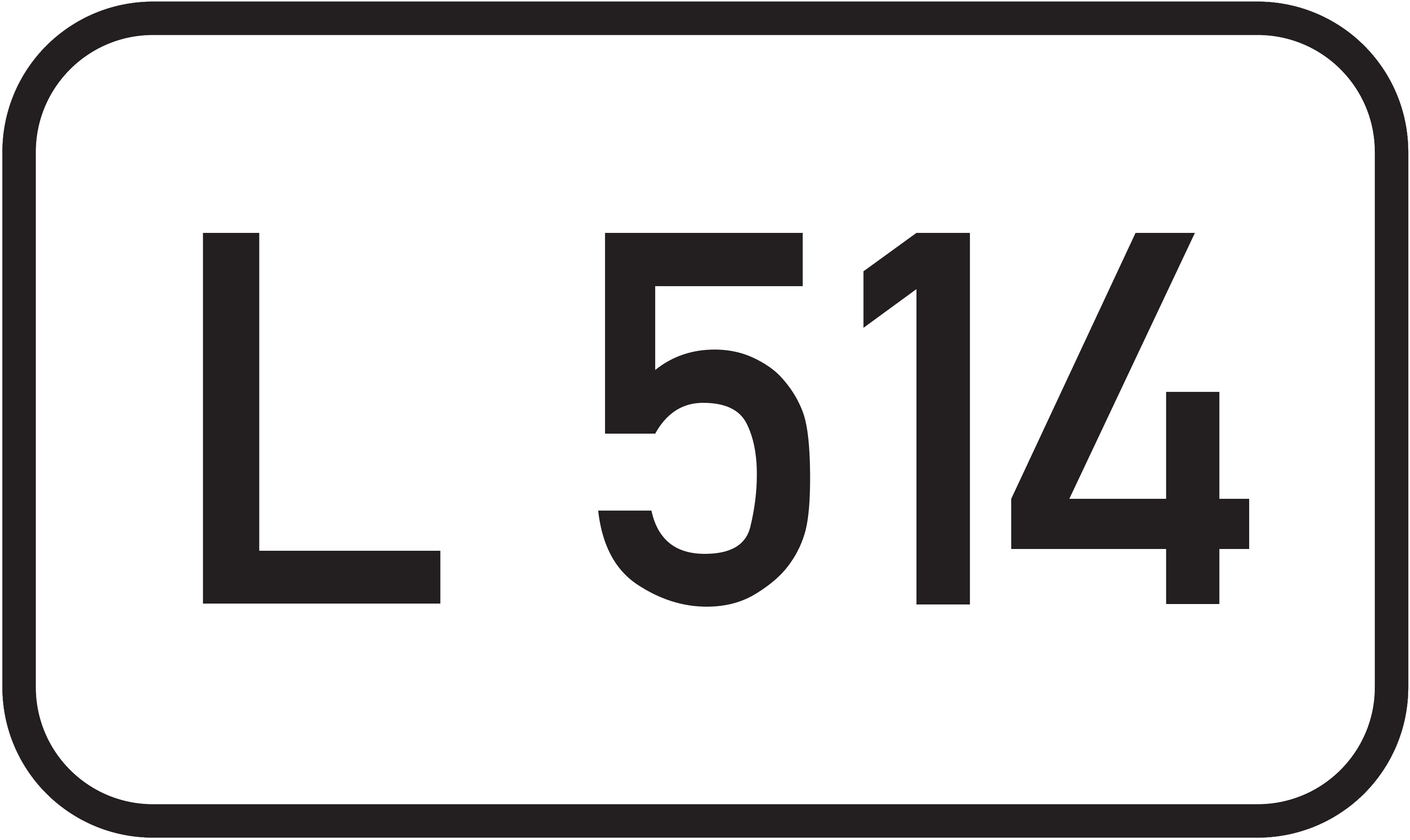 Straßenschild Landesstraße L 514